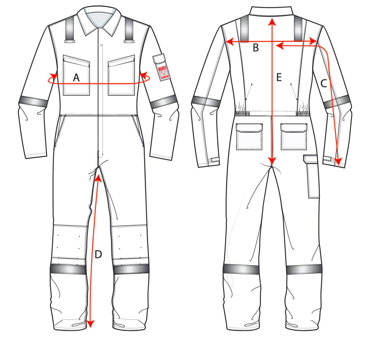 Portwest Womens Coveralls Size Guide